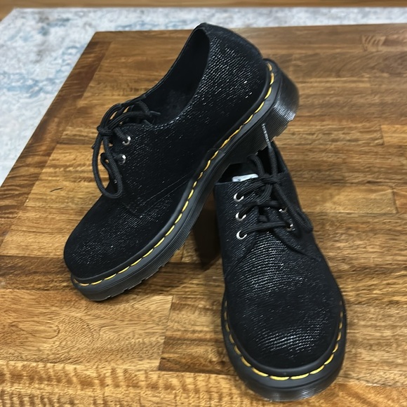 Dr. Martens 1461 WOMEN'S GLITTER OXFORD SHOES - Picture 4 of 8